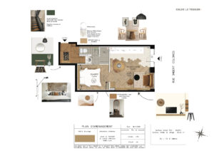 Plan d'amenagement renovation airbnb